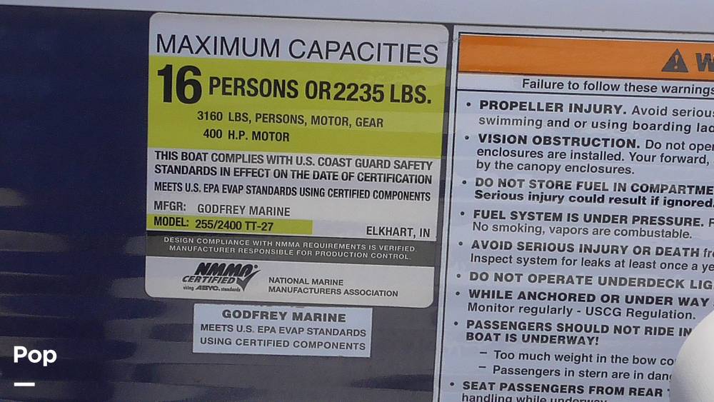 Slide: The Image of Godfrey Pontoon Monaco 255MT 2020 - 14462379