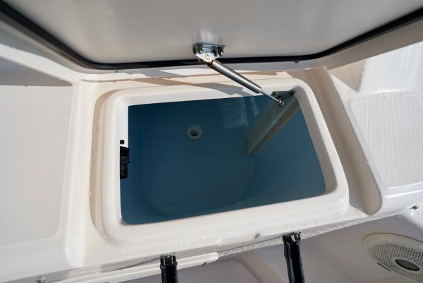 Slide: The Image of Livewell compartment on a 2016 Grady-White Express 330 boat. - 25