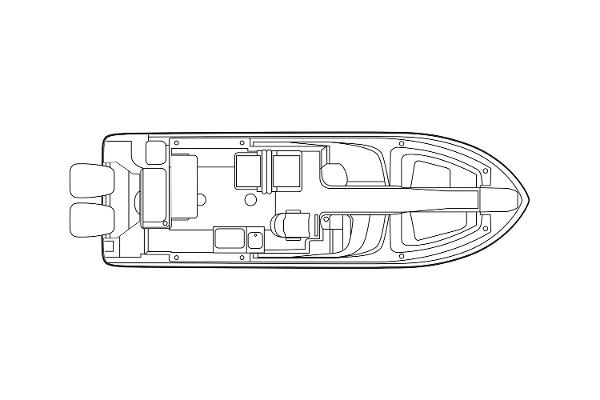 Slide: The Image of Manufacturer Provided Image: Top view layout of 2023 Grady-White Freedom 275 boat. - 11