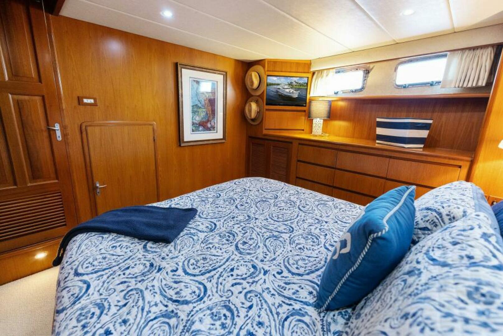 Slide: The Image of 2001 Grand Alaskan 64 Pilot House Master Stateroom - 5433940