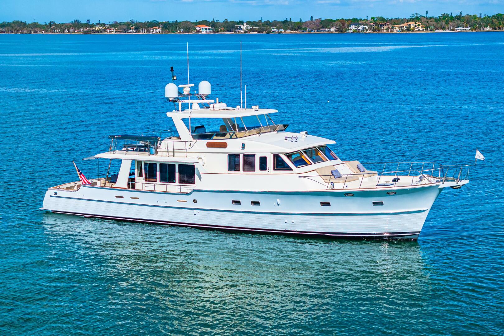 Slide: The Image of 2006 Grand Banks 72 Aleutian Raised Pilothouse Profile - 0