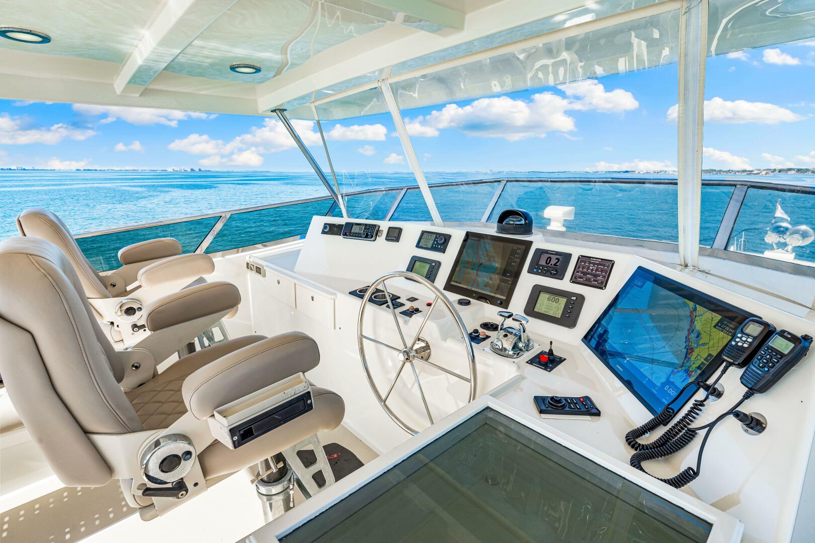 Slide: The Image of 2006 Grand Banks 72 Aleutian Raised Pilothouse Helm - 1