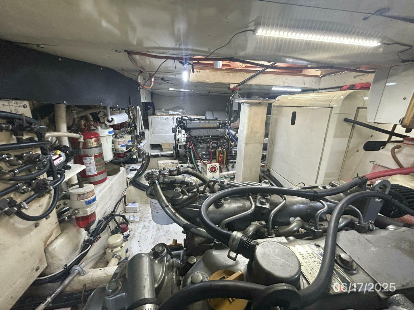 Slide: The Image of 37' Great Harbour engine room starboard - 5420814