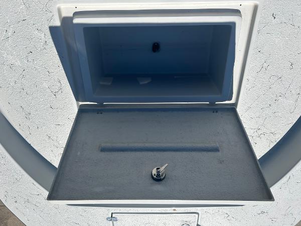 Slide: The Image of 2024 Gulf Coast VariSide storage compartment with open lid. - 16