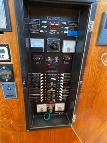 Slide: The Image of Electrical control panel of a 1978 Gulfstar 50 sailboat. - 36