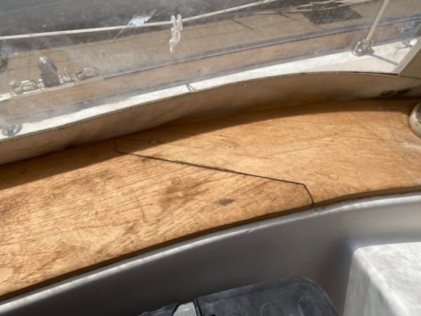 Slide: The Image of 1978 Gulfstar 50 sailboat interior woodwork detail. - 7