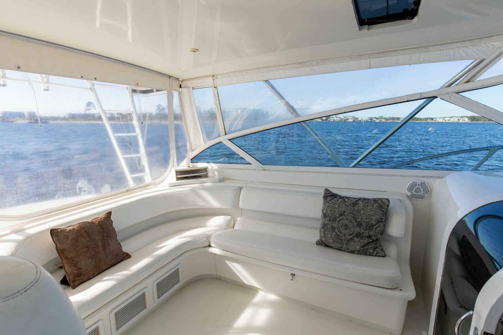 Slide: The Image of 1997 43 Hatteras Sport Express Freebird Helm (4) - 5045908