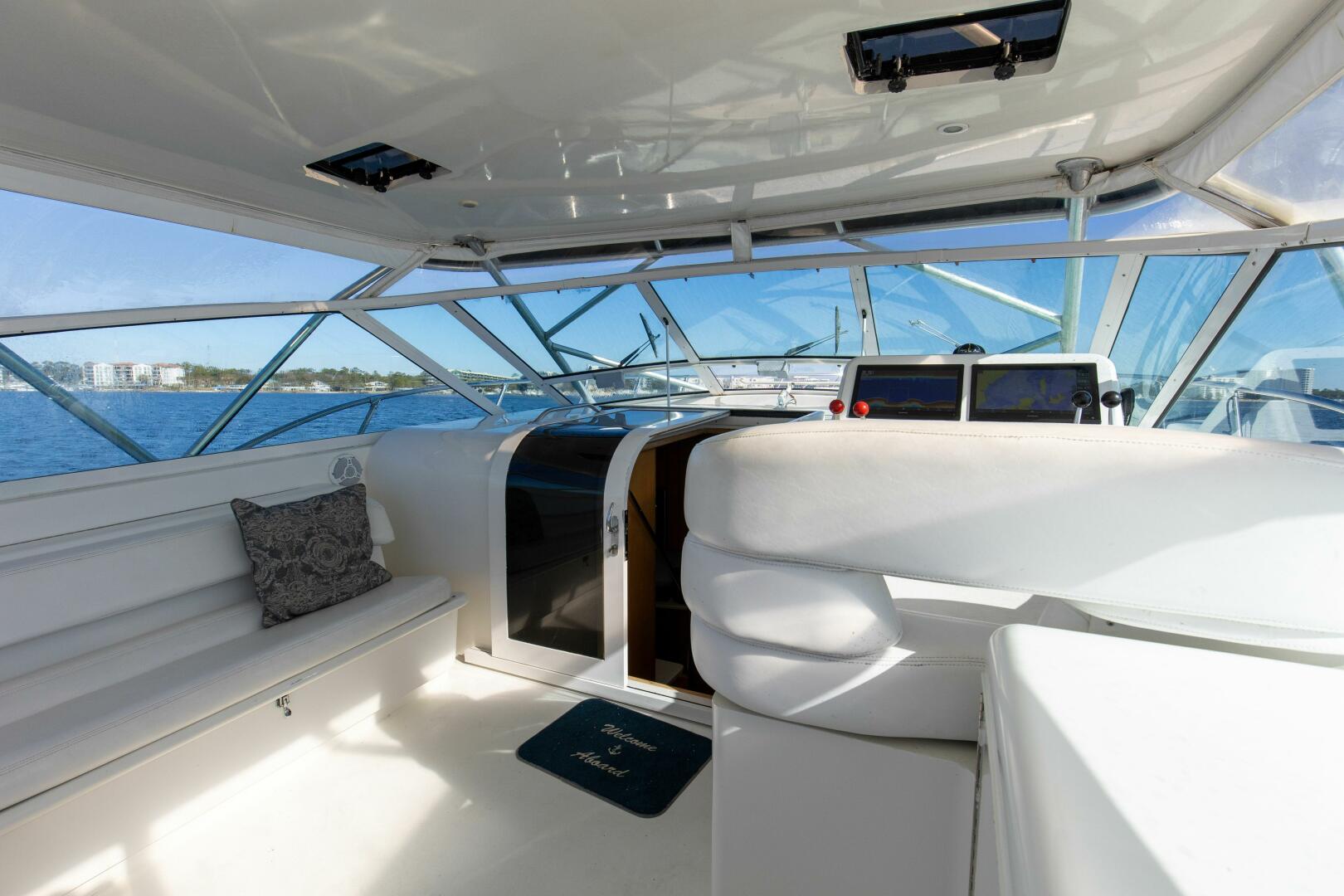 Slide: The Image of 1997 43 Hatteras Sport Express Freebird Helm (5) - 5045909
