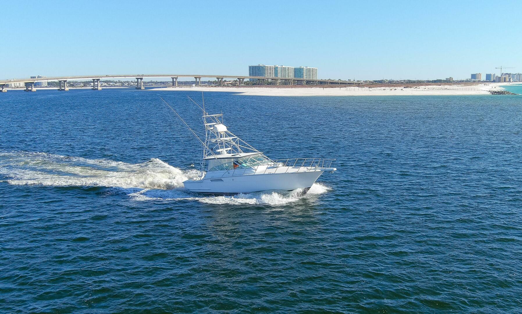 Slide: The Image of 1997 43 Hatteras Sport Express Freebird Overview (2) - 5045938