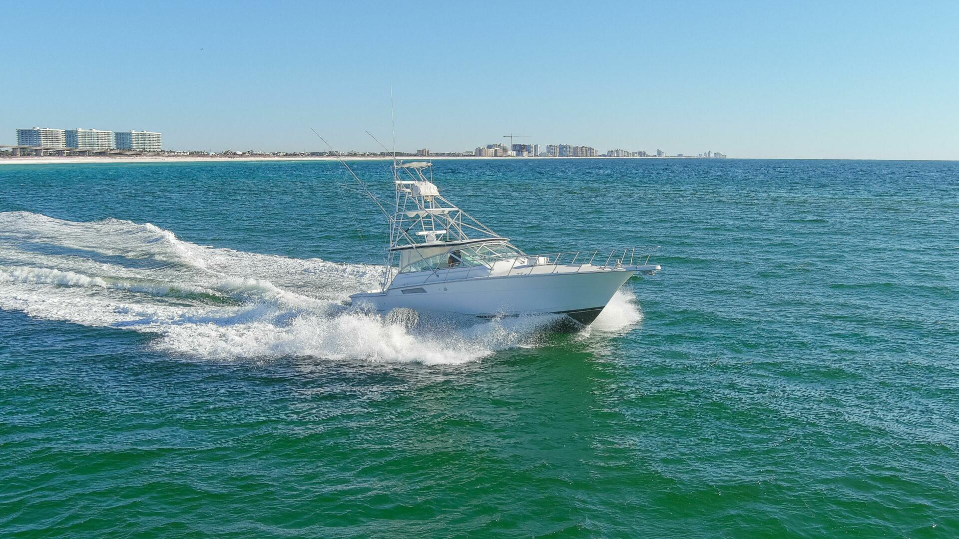 Slide: The Image of 1997 43 Hatteras Sport Express Freebird Overview (3) - 5045939