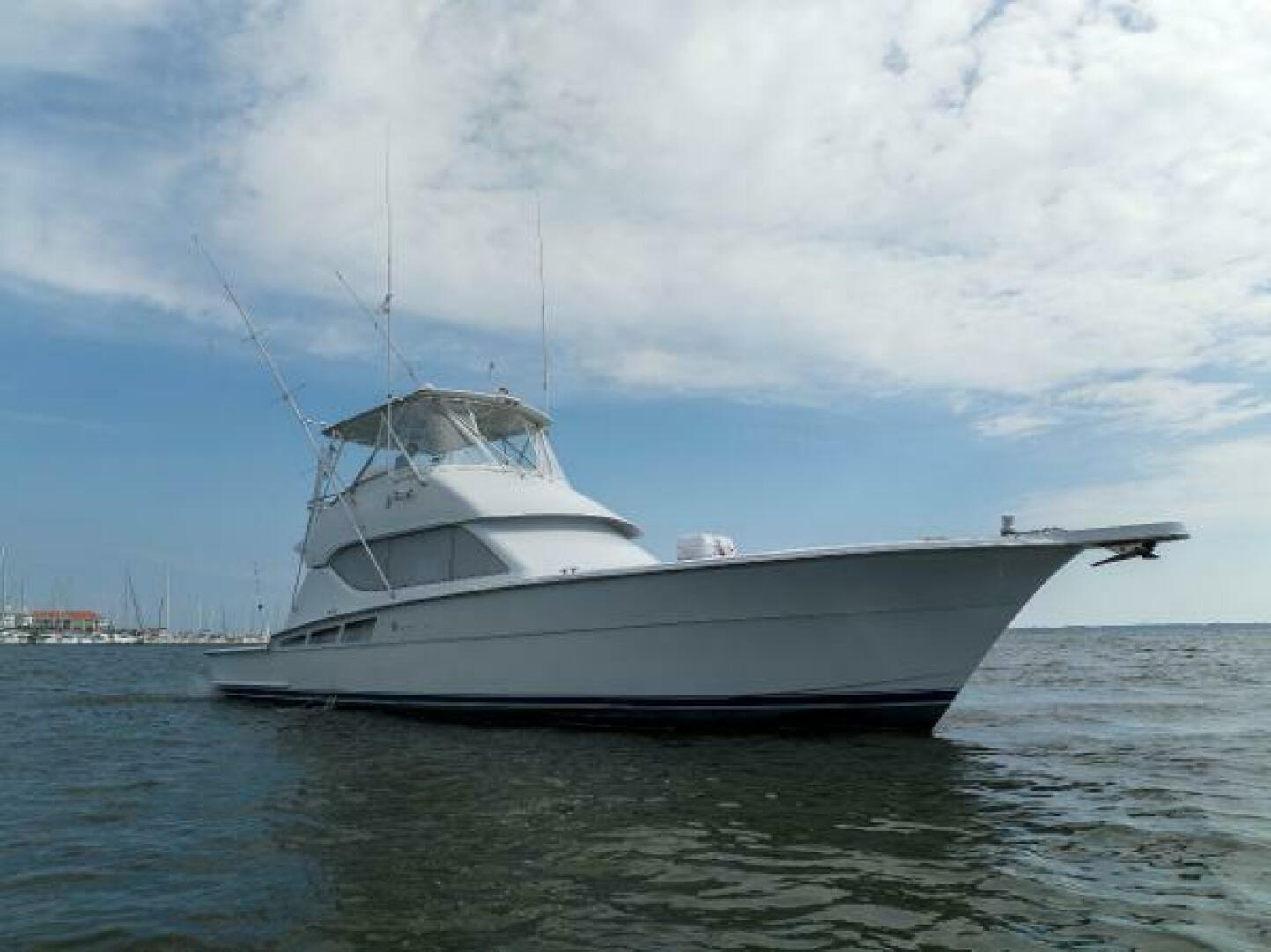Slide: The Image of Hatteras 50 Tide Up II - Profile 2002 Hatteras 50 Convertible - Tide Up II - 5192002