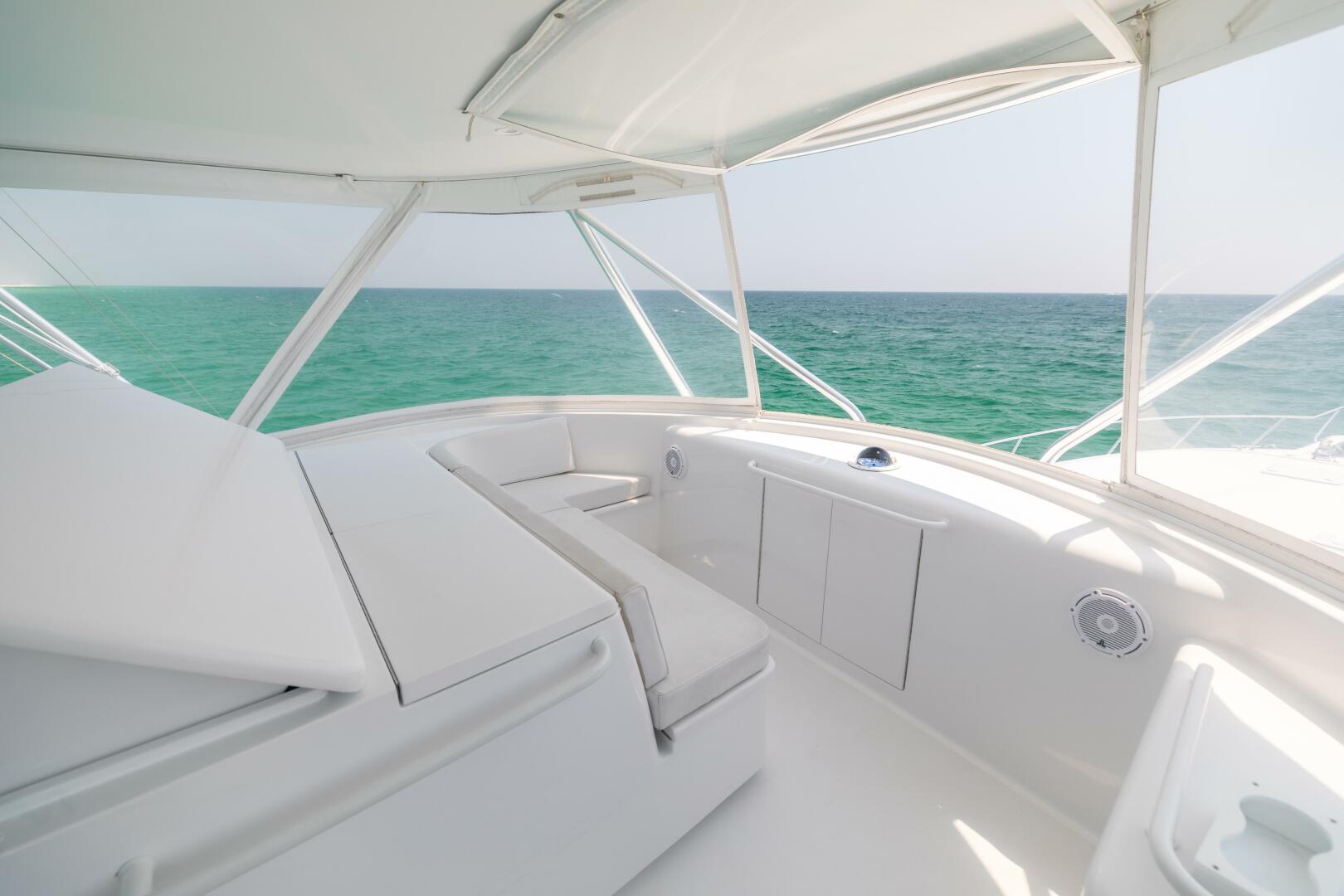 Slide: The Image of 2008 Hatteras 60 Convertible  Bow Seating - 4614935