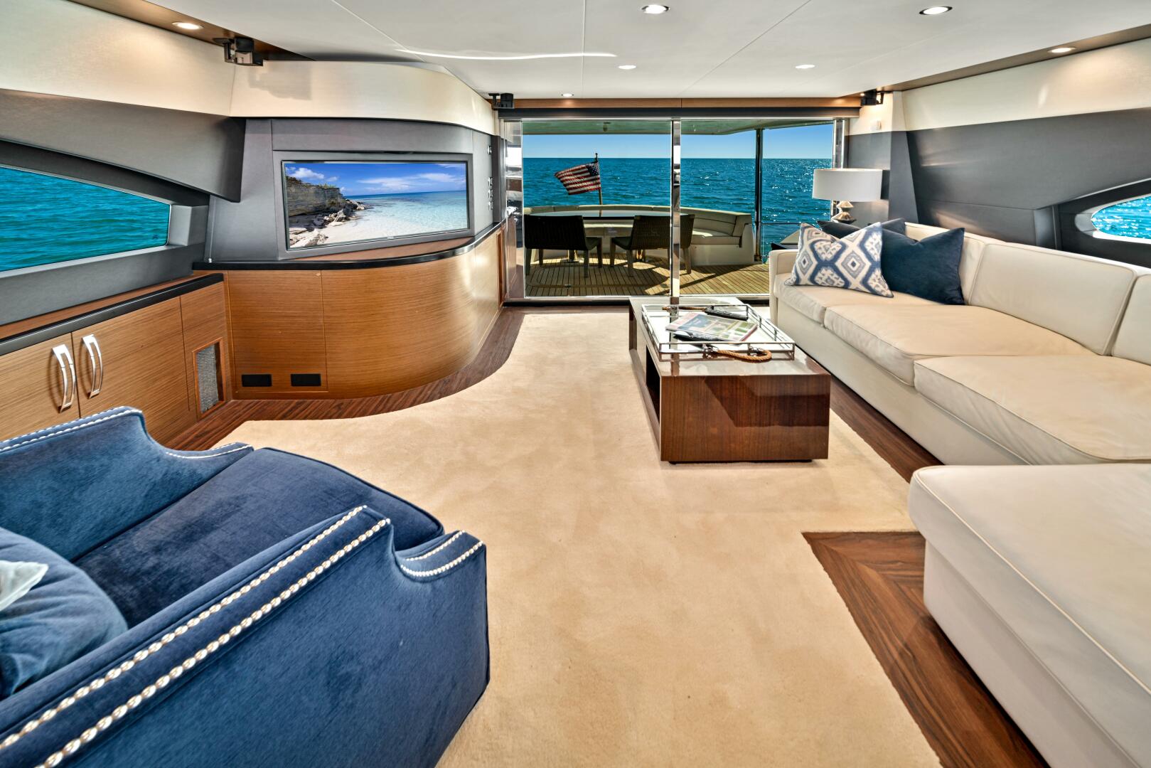 Slide: The Image of 2017 Hatteras 60 Motor Yacht 'West' Salon - 4415694