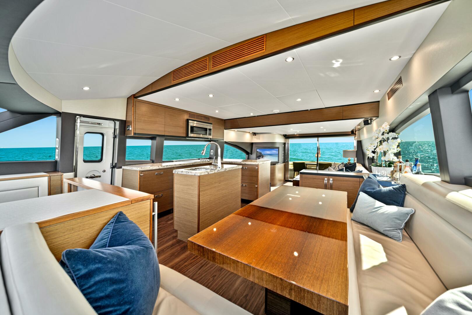 Slide: The Image of 2017 Hatteras 60 Motor Yacht 'West' Salon - 4415686