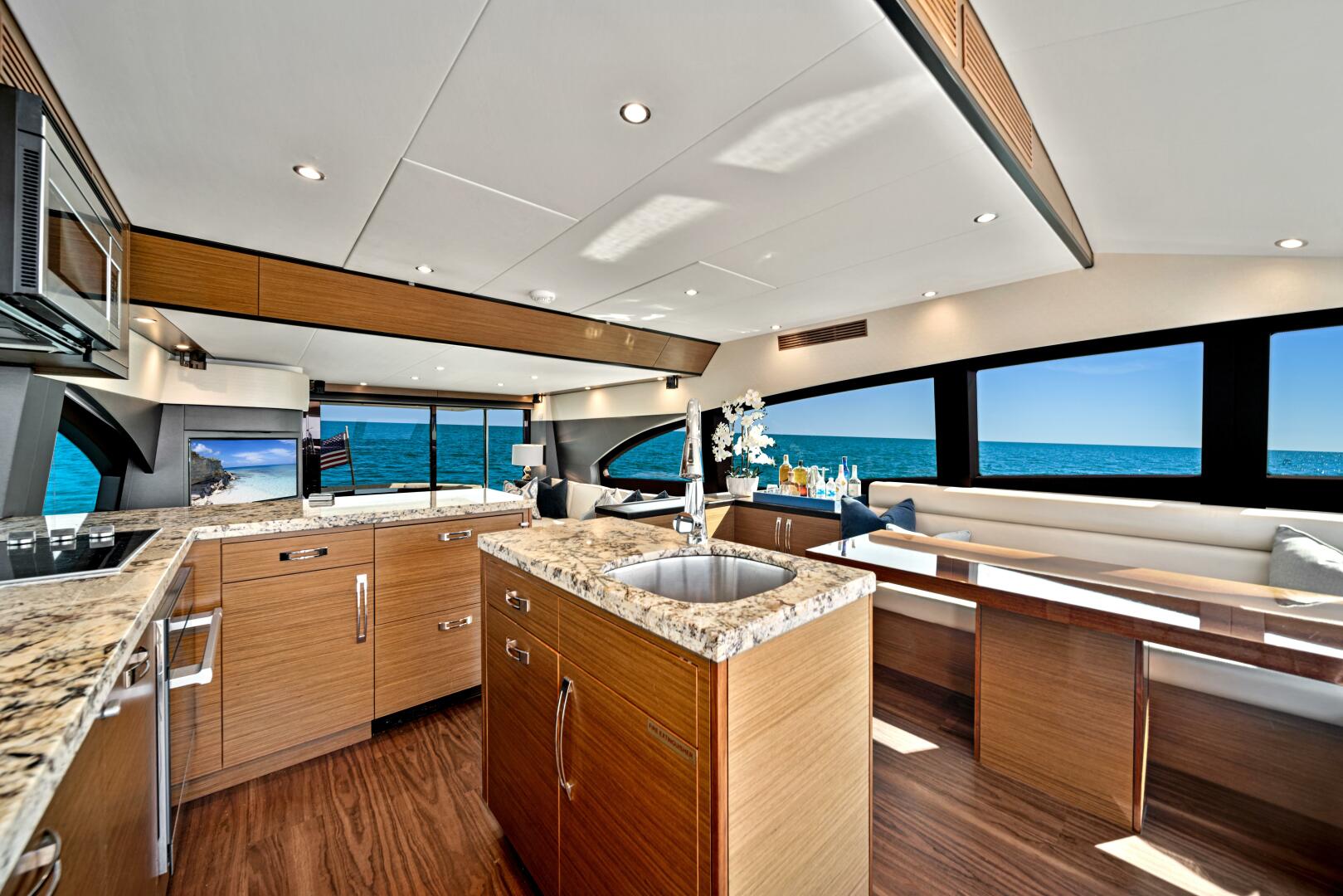 Slide: The Image of 2017 Hatteras 60 Motor Yacht 'West' GalleyNew lIsting - - 4415664