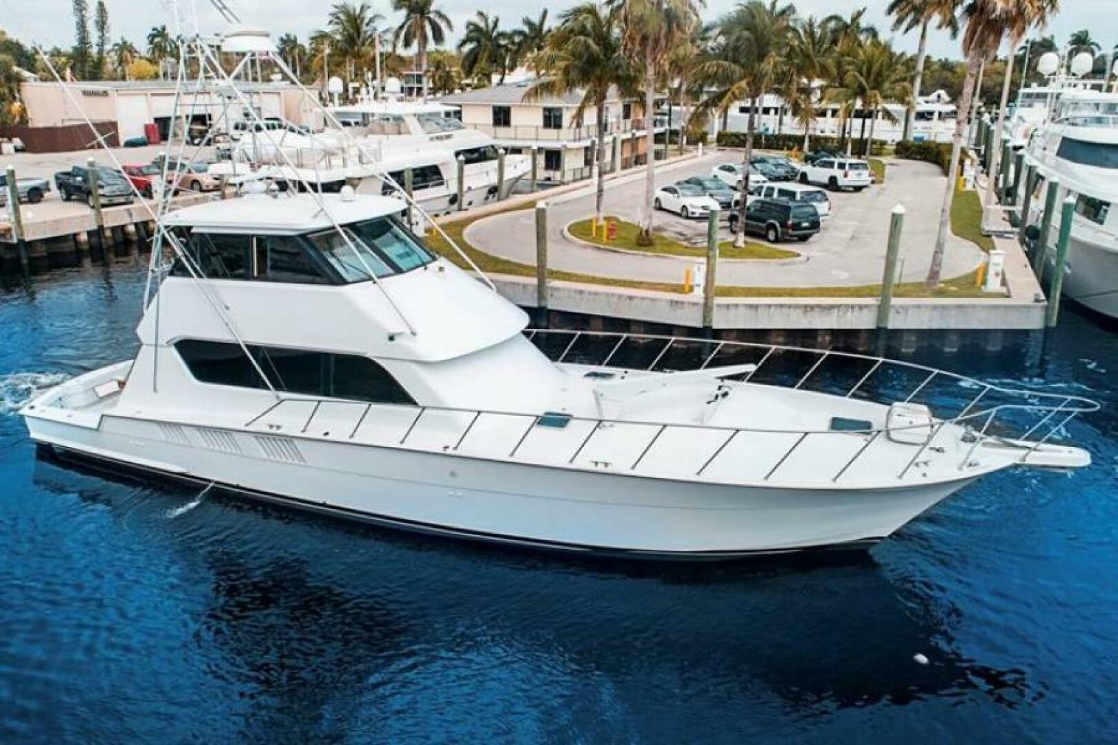 Slide: The Image of 1998 Hatteras 65 Sport Fish  STBD Profile - 4928866