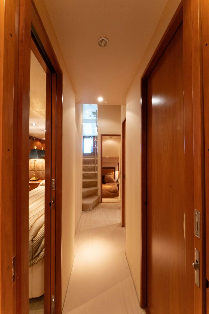 Slide: The Image of 2006 Hatteras 68 Enclosed Bridge Dr. Dark - 20