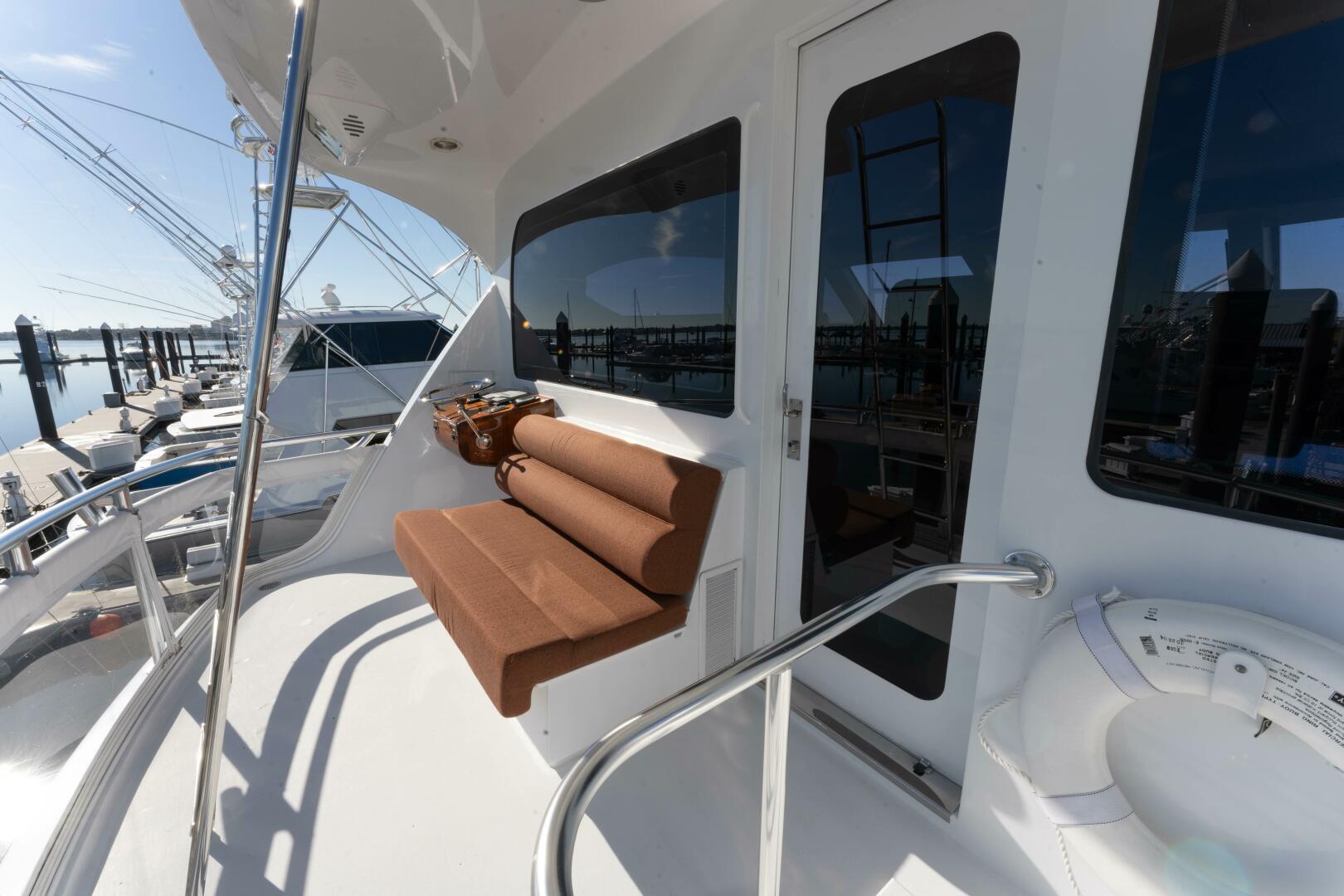 Slide: The Image of 2006 Hatteras 68 Enclosed Bridge Dr. Dark - 25