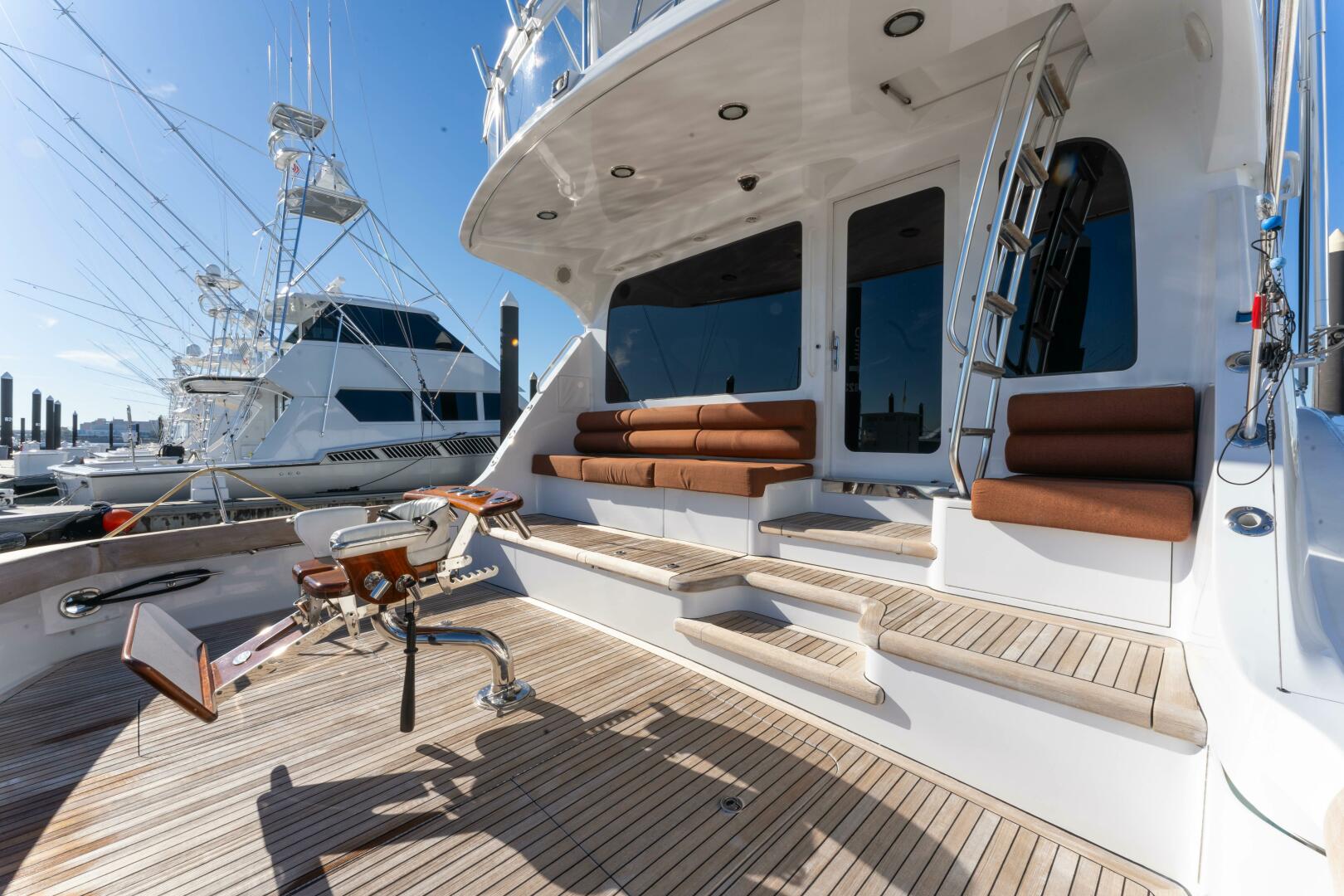 Slide: The Image of 2006 Hatteras 68 Enclosed Bridge Dr. Dark - 26