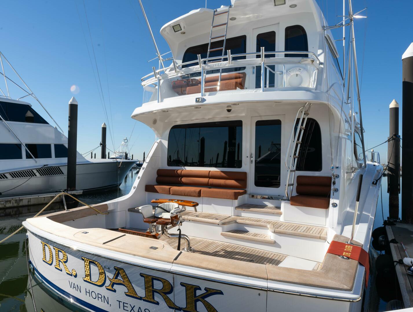 Slide: The Image of 2006 Hatteras 68 Enclosed Bridge Dr. Dark - 32