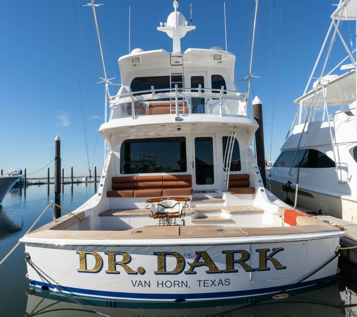 Slide: The Image of 2006 Hatteras 68 Enclosed Bridge Dr. Dark - 33