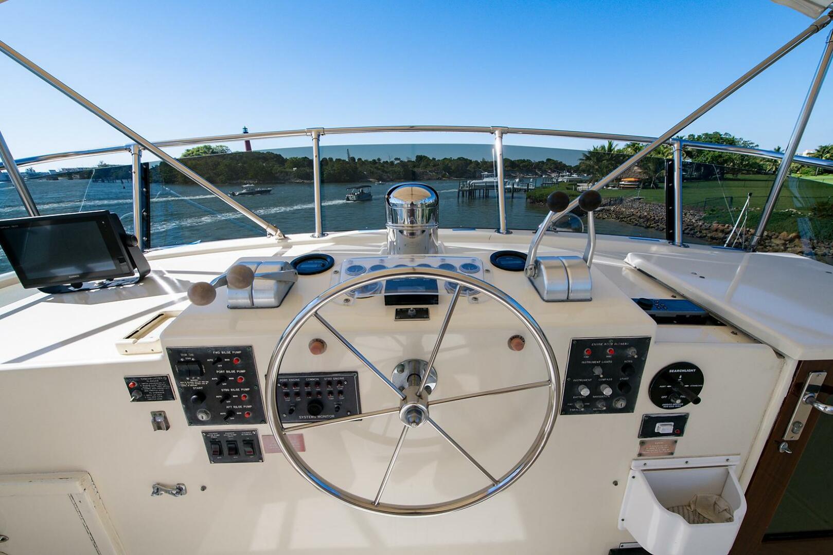 Slide: The Image of Hatteras Cockpit Motor Yacht 1986 - 4467363