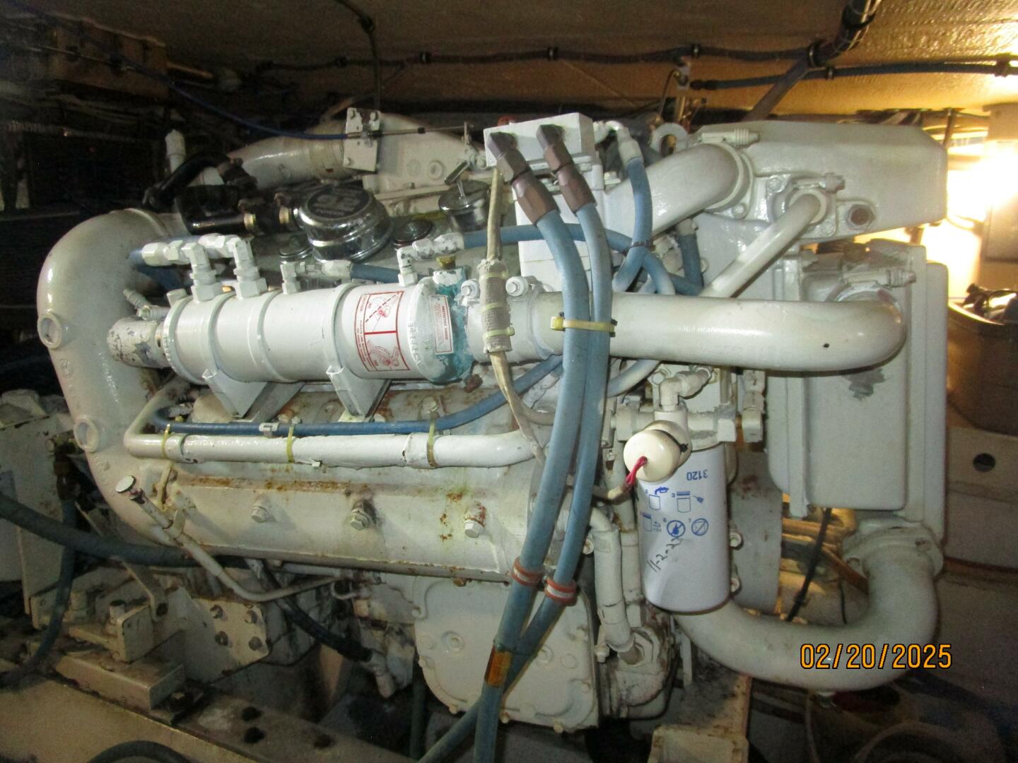 Slide: The Image of 48' Hatteras port main engine - 5059796