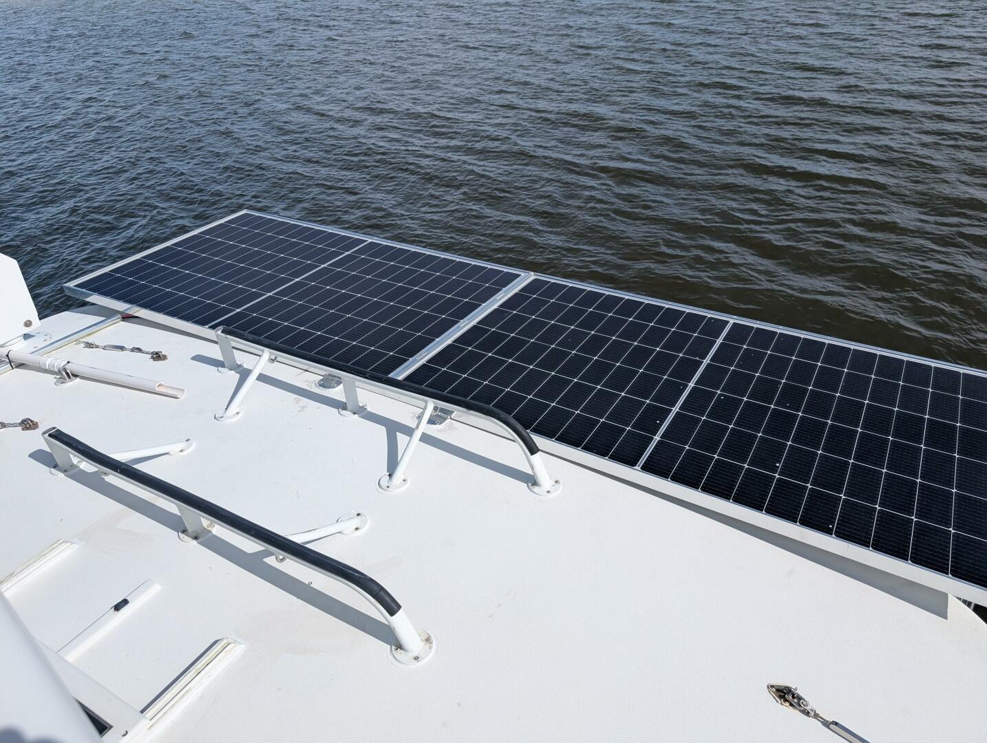Slide: The Image of 48' Hatteras aft solar panels - 5061559