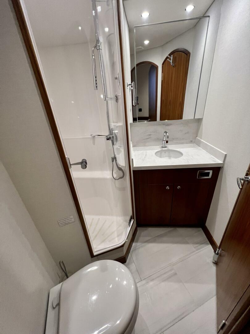 Slide: The Image of Hatteras 59 Change Order- Guest Head 2021 Hatteras GT59 Convertible-Change Order - 3947359