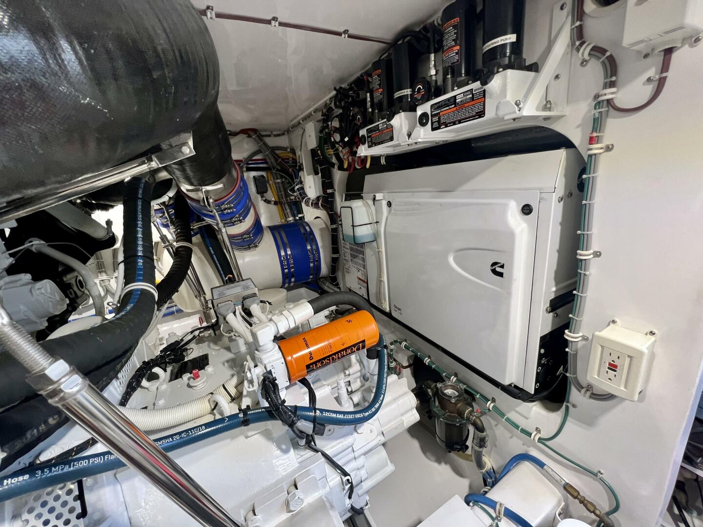 Slide: The Image of Hatteras 59 Change Order- Engine Room 2021 Hatteras GT59 Convertible-Change Order - 3947365