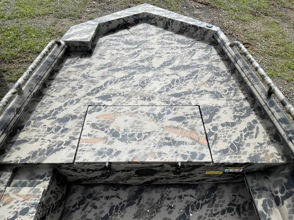 Slide: The Image of 2022 Havoc 1860 Dbst boat with camouflage pattern on deck. - 2