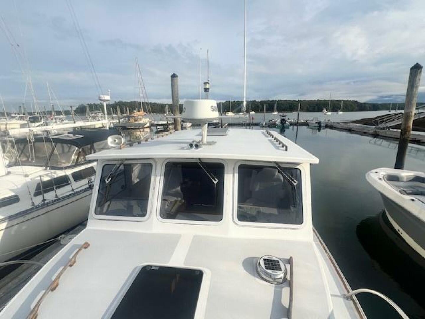 Slide: The Image of Hinckley Lobster Style Cruiser With Flybridge 1989 - 5175104