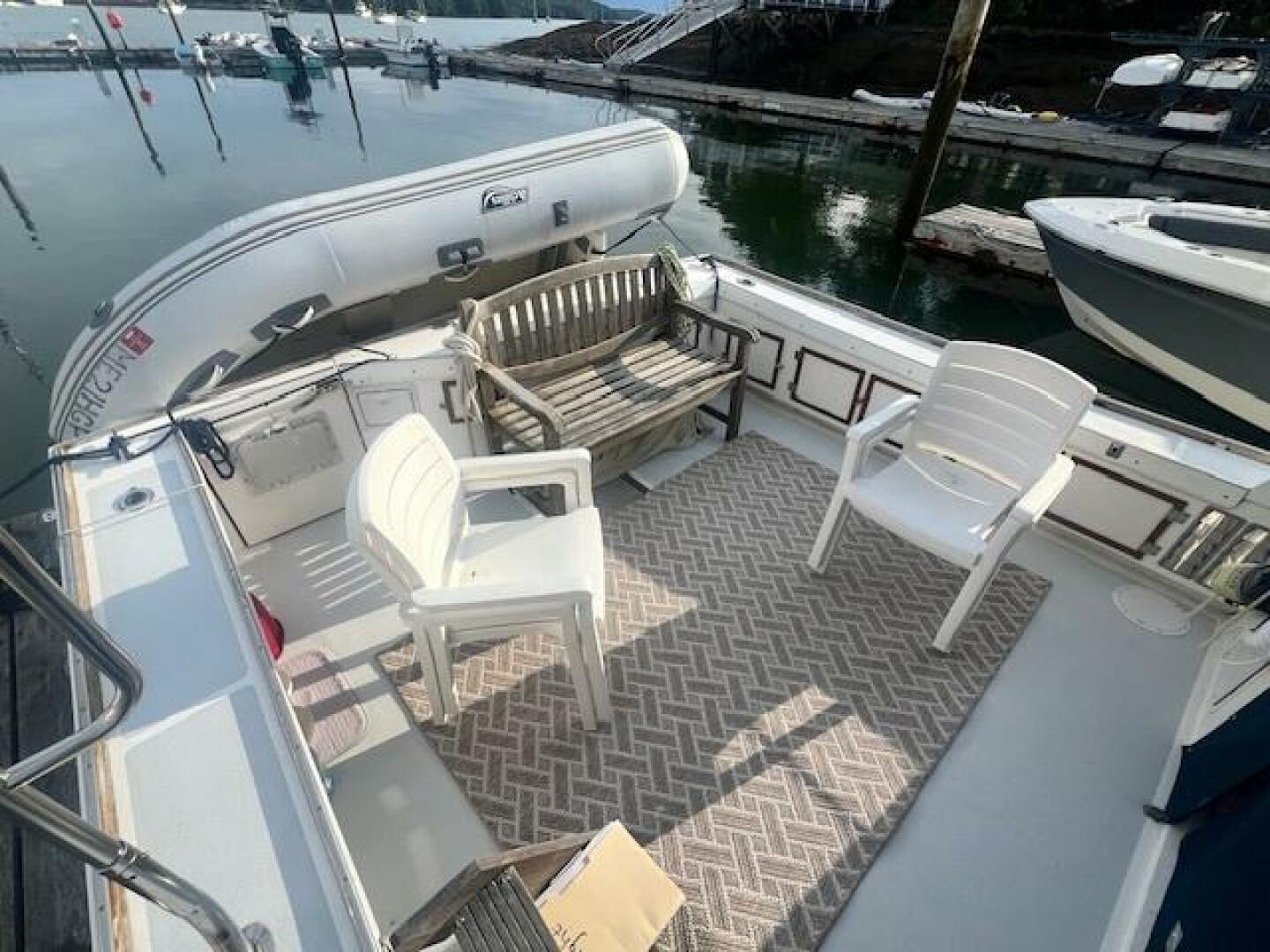 Slide: The Image of Hinckley Lobster Style Cruiser With Flybridge 1989 - 5175105