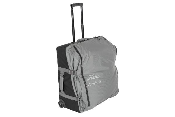 Slide: The Image of Hobie iTrek 9 Ultralight 2023 inflatable kayak in a compact, wheeled travel bag. - 21