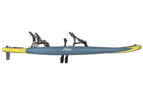 Slide: The Image of 2023 Hobie iTrek Fiesta inflatable tandem kayak, side view. - 8