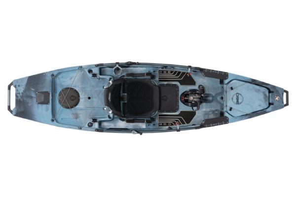 Slide: The Image of 2023 Hobie Mirage Pro Angler 12 kayak with 360 Drive Technology, top view. - 9