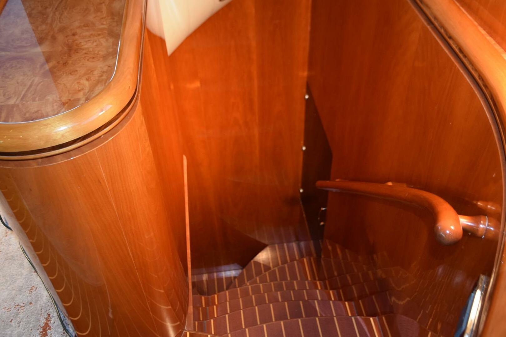 Slide: The Image of Salon Stairway Down to Aft Staterooms   - 41