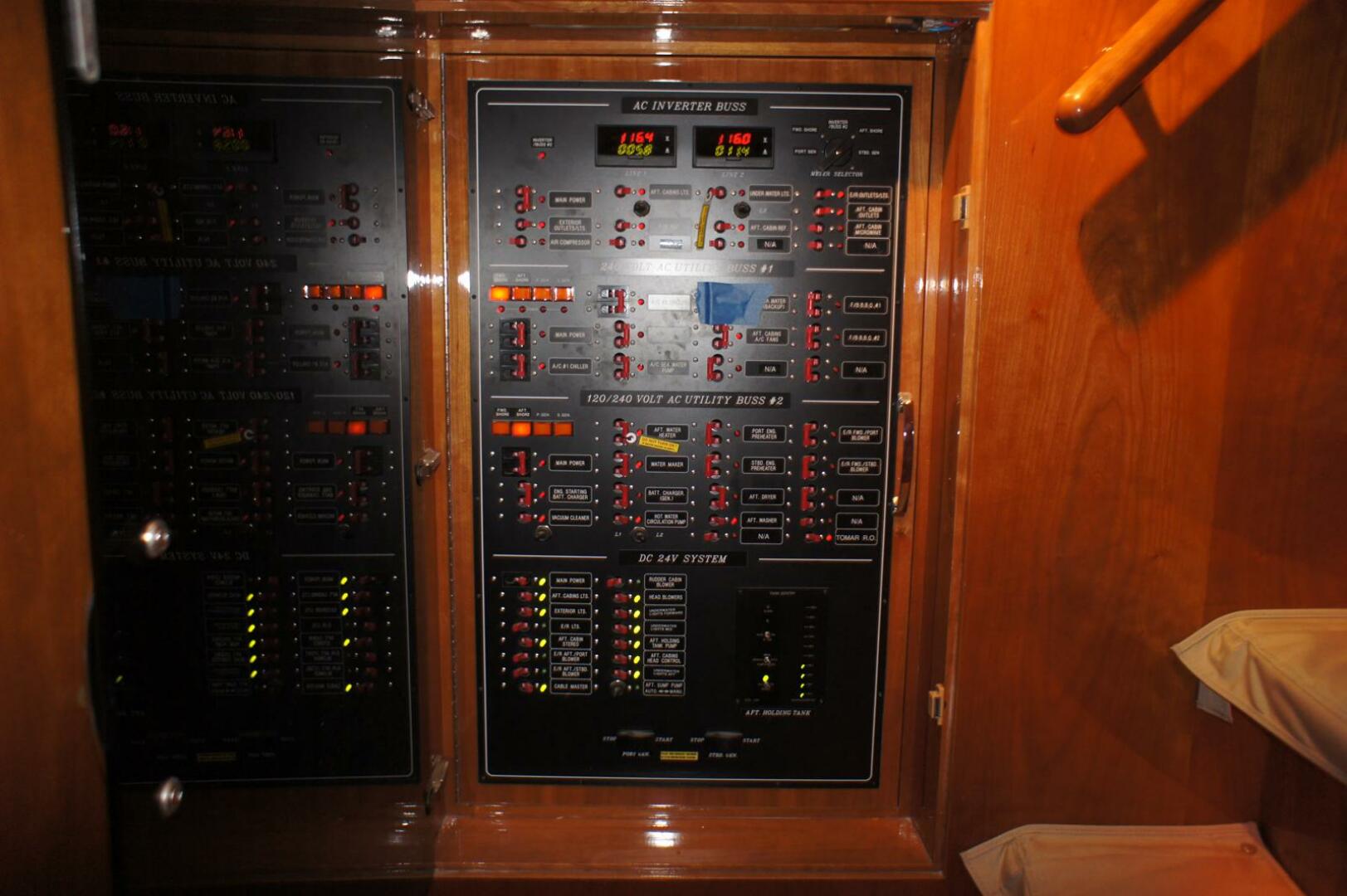 Slide: The Image of AC Electrical Panel on Aft Stairway    - 42
