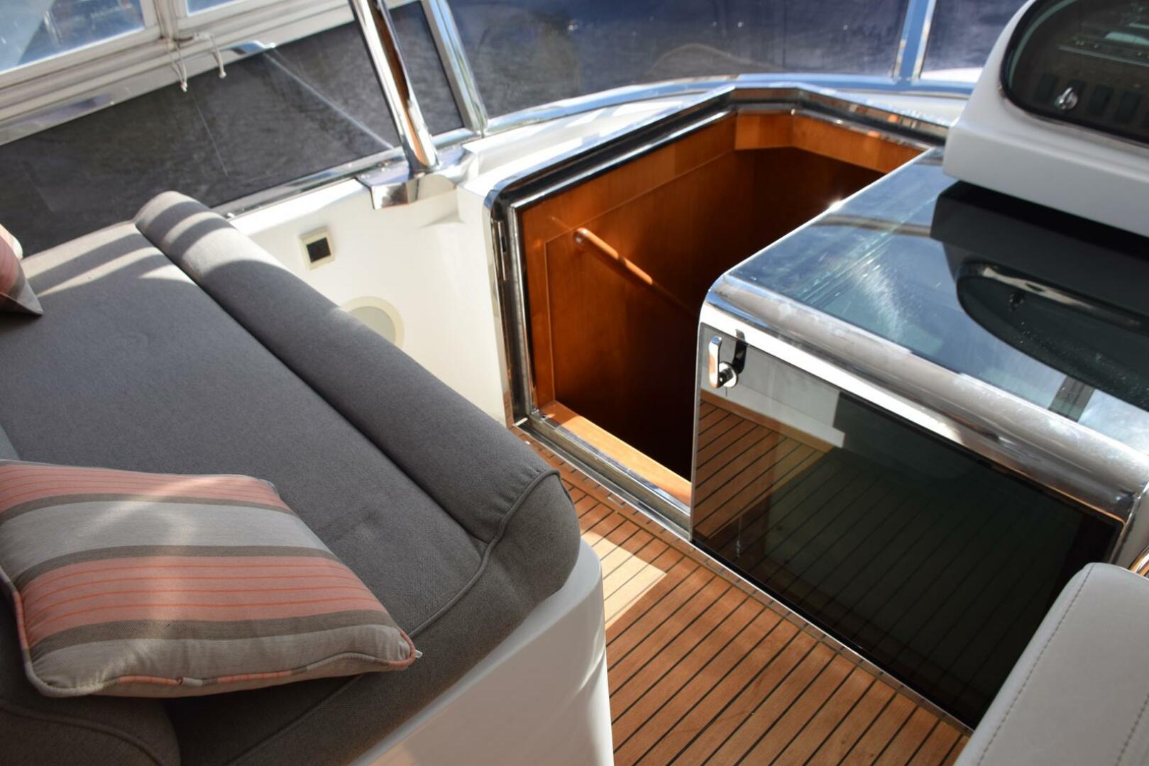 Slide: The Image of Flybridge Stairway Entry to Galley   - 60