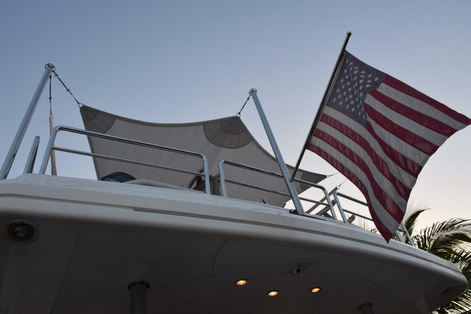Slide: The Image of Sun Shade On Boat Deck Above   - 70