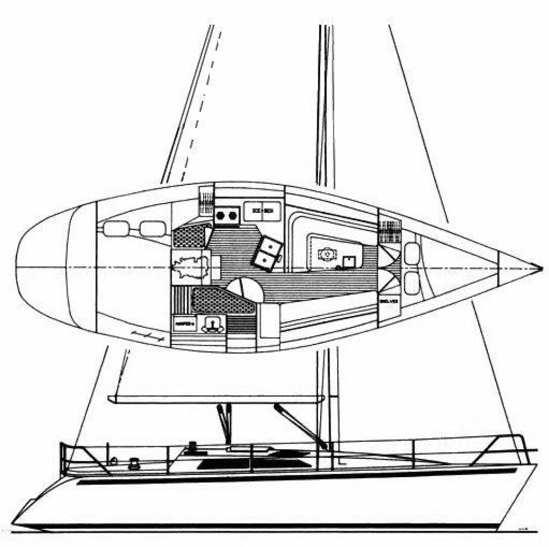 Slide: The Image of Hunter 35.5 Legend 1990 - 4936024