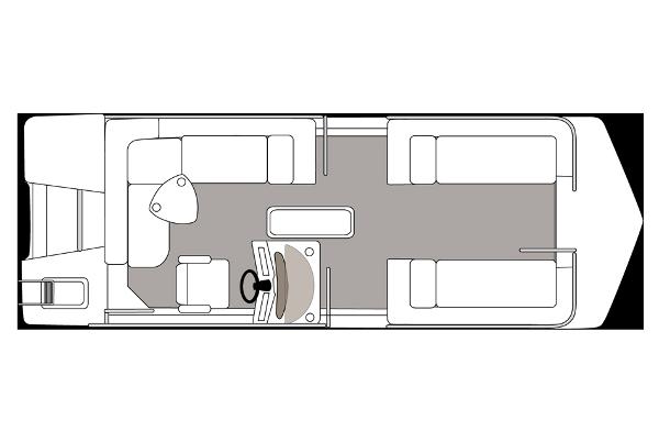 Slide: The Image of Manufacturer Provided Image: 2014 Hurricane FunDeck 226 boat layout with seating and helm. - 42