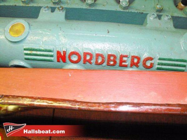 Slide: The Image of 1950 Hutchinson Utility boat engine with Nordberg branding. - 4