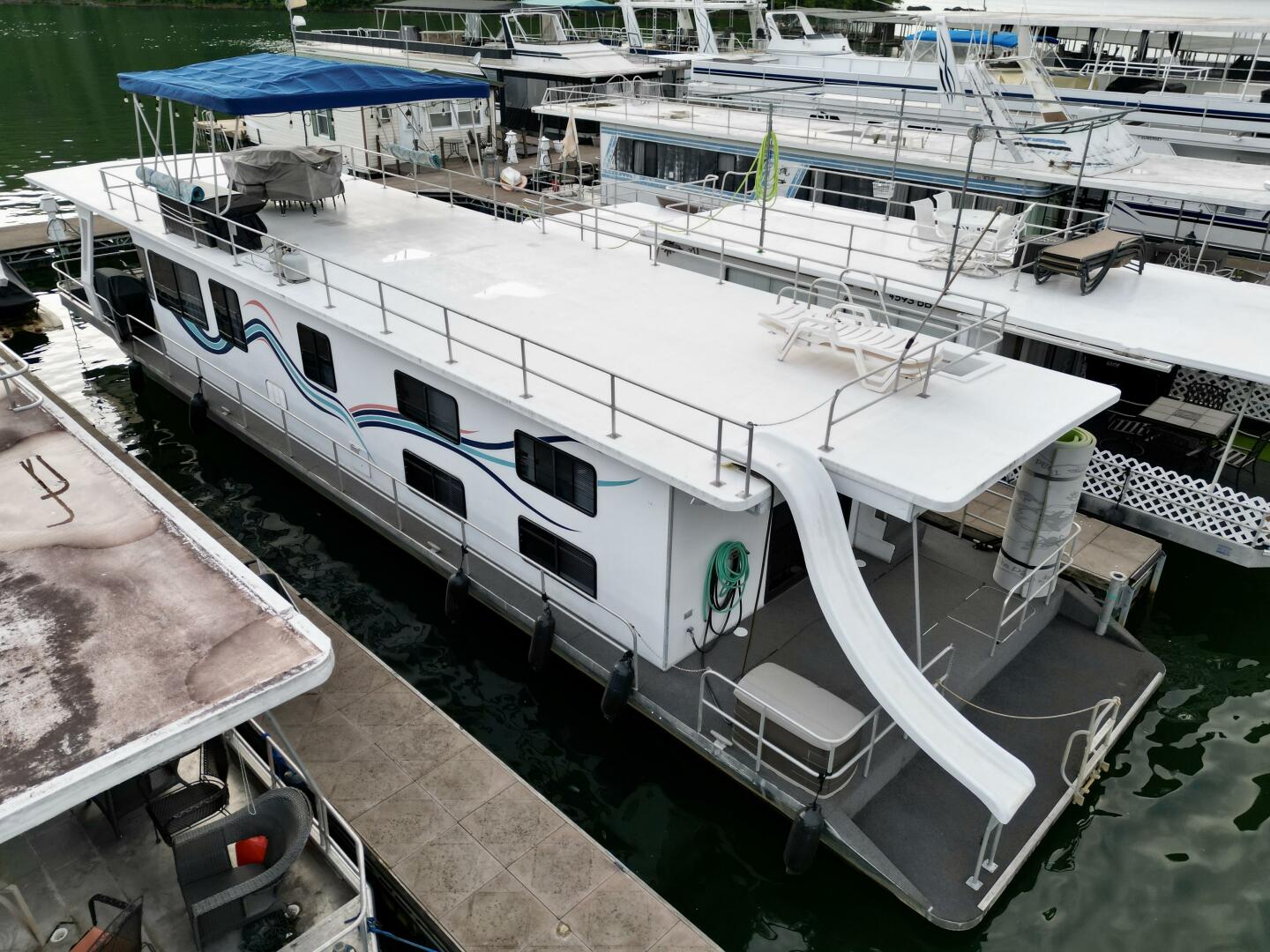 Slide: The Image of Jamestowner 16 x 65 Houseboat with Catwalks 1993 - 5374404