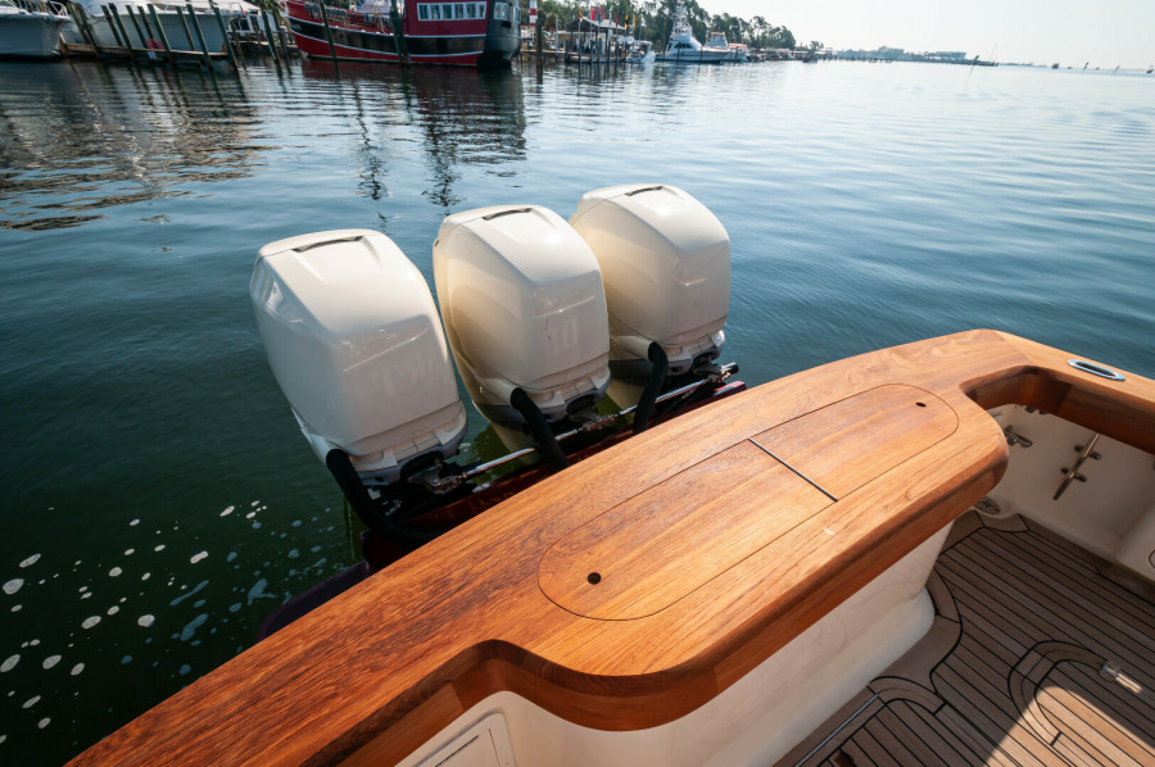 Slide: The Image of 2009 34 Jarrett Bay Walkaround- Transom - 4368399