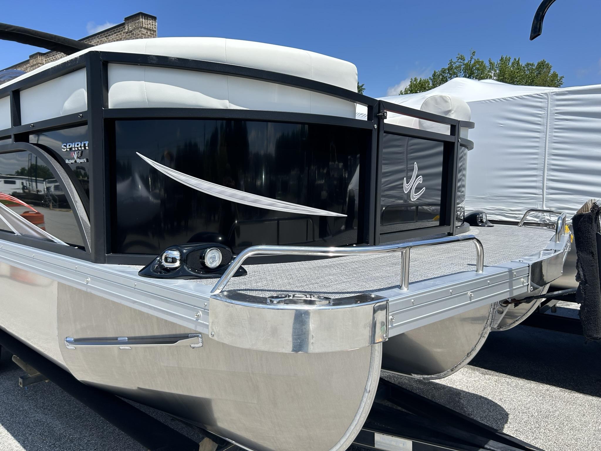 Slide: The Image of 2024 JC 247 TT DSL Sport pontoon boat with Suzuki 250HP engine, sleek design. - 25