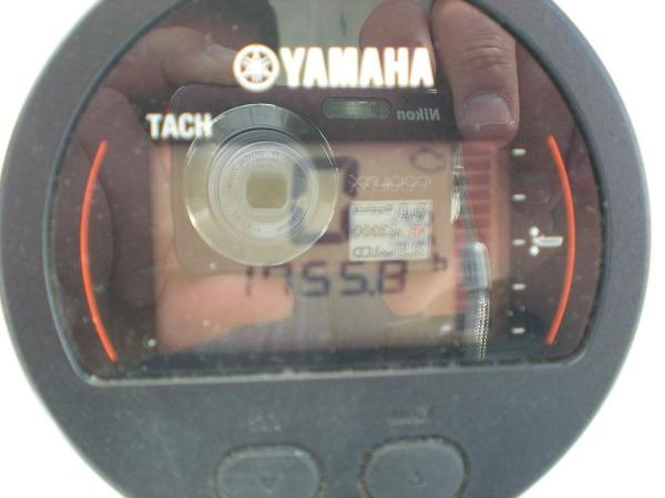 Slide: The Image of Yamaha tachometer display on 2019 Jeanneau 695 boat, showing 1155.3 hours. - 11