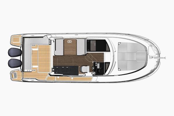 Slide: The Image of Manufacturer Provided Image: Top view layout of 2020 Jeanneau NC 1095 boat interior. - 17