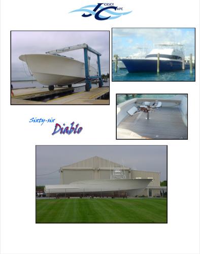 Slide: The Image of 2024 Jersey Cape 66' Diablo Custom boat in various stages and views. - 5