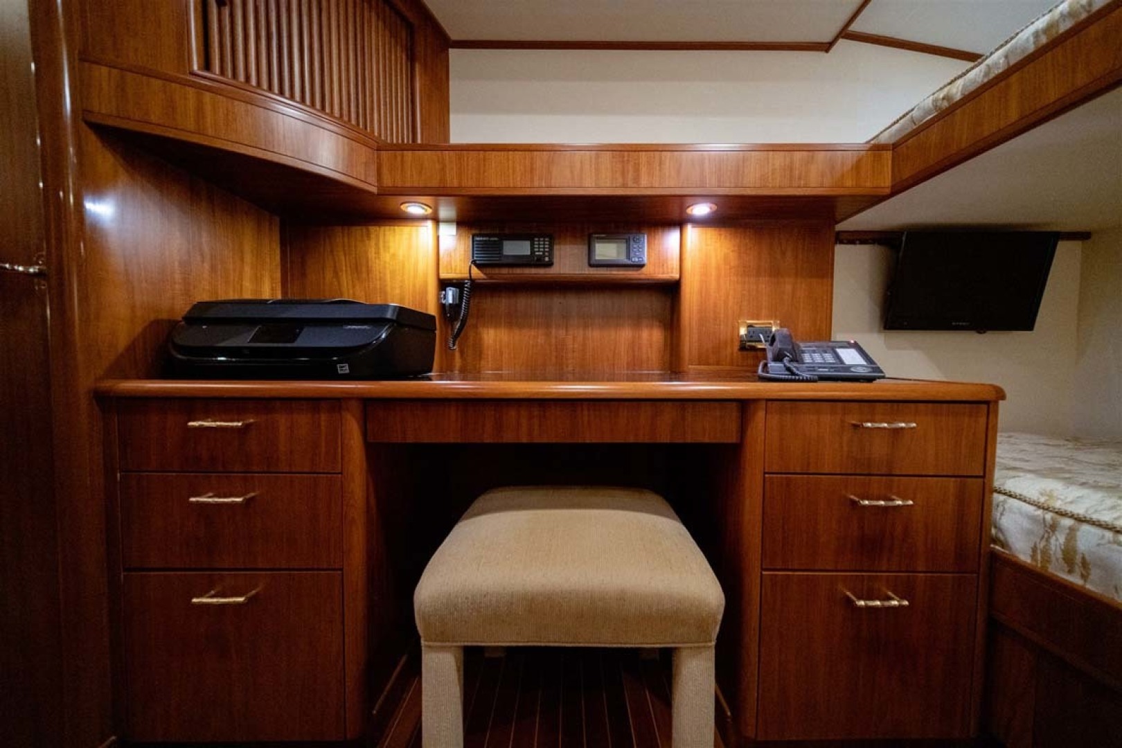 Slide: The Image of Crew Stateroom with Large Desk/Office Area - 35